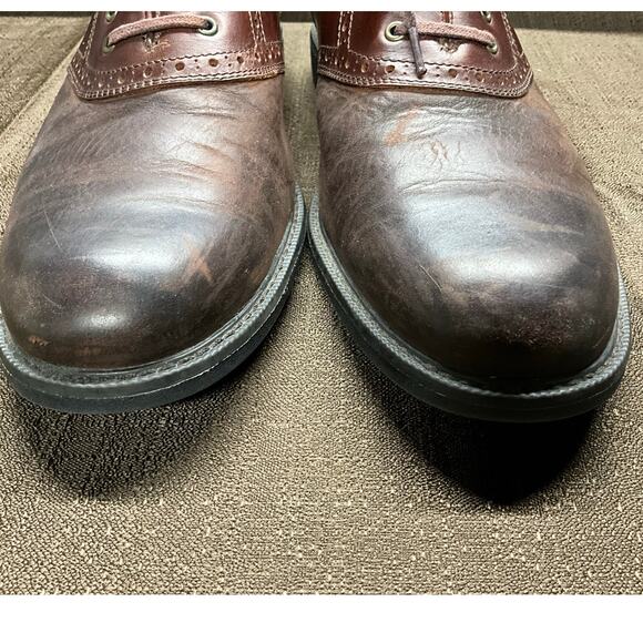 Johnston & Murphy Brown Leather Sheepskin Dress Shoes 10M Lace Up Waterproof XC4 main image 5